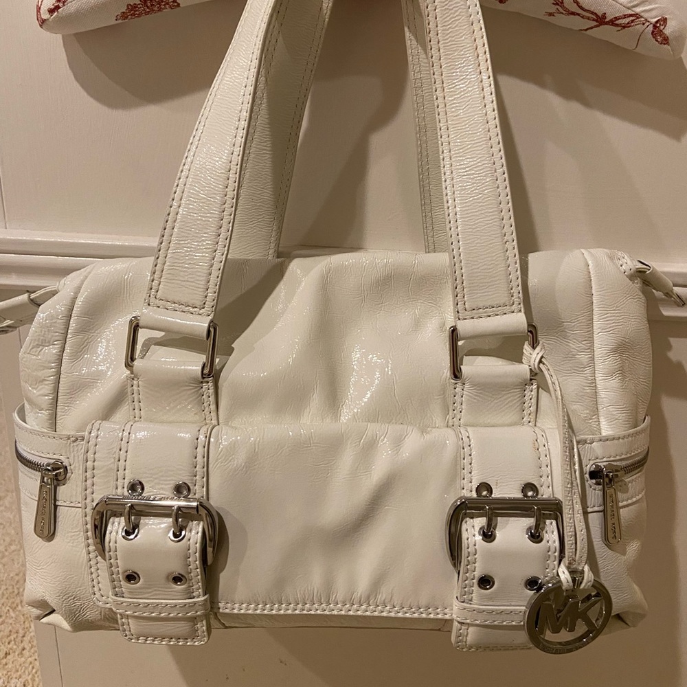 Authentic discontinued Michael Kors patent leather tote.